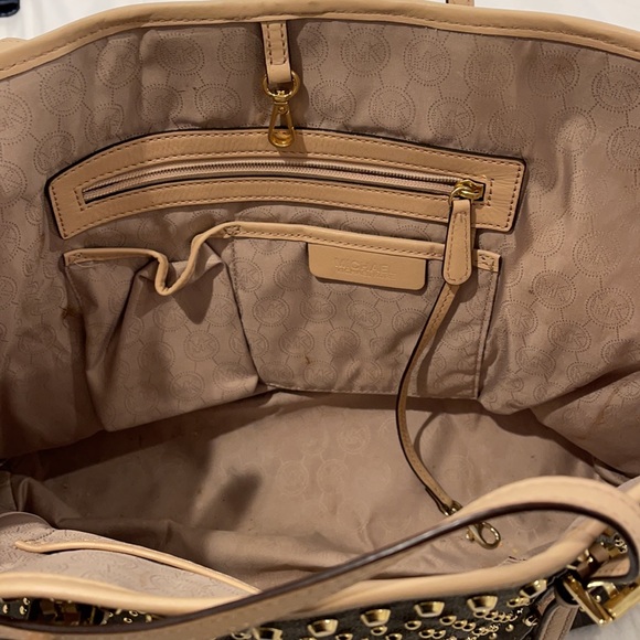 Michael Kors jet set studded travel tote